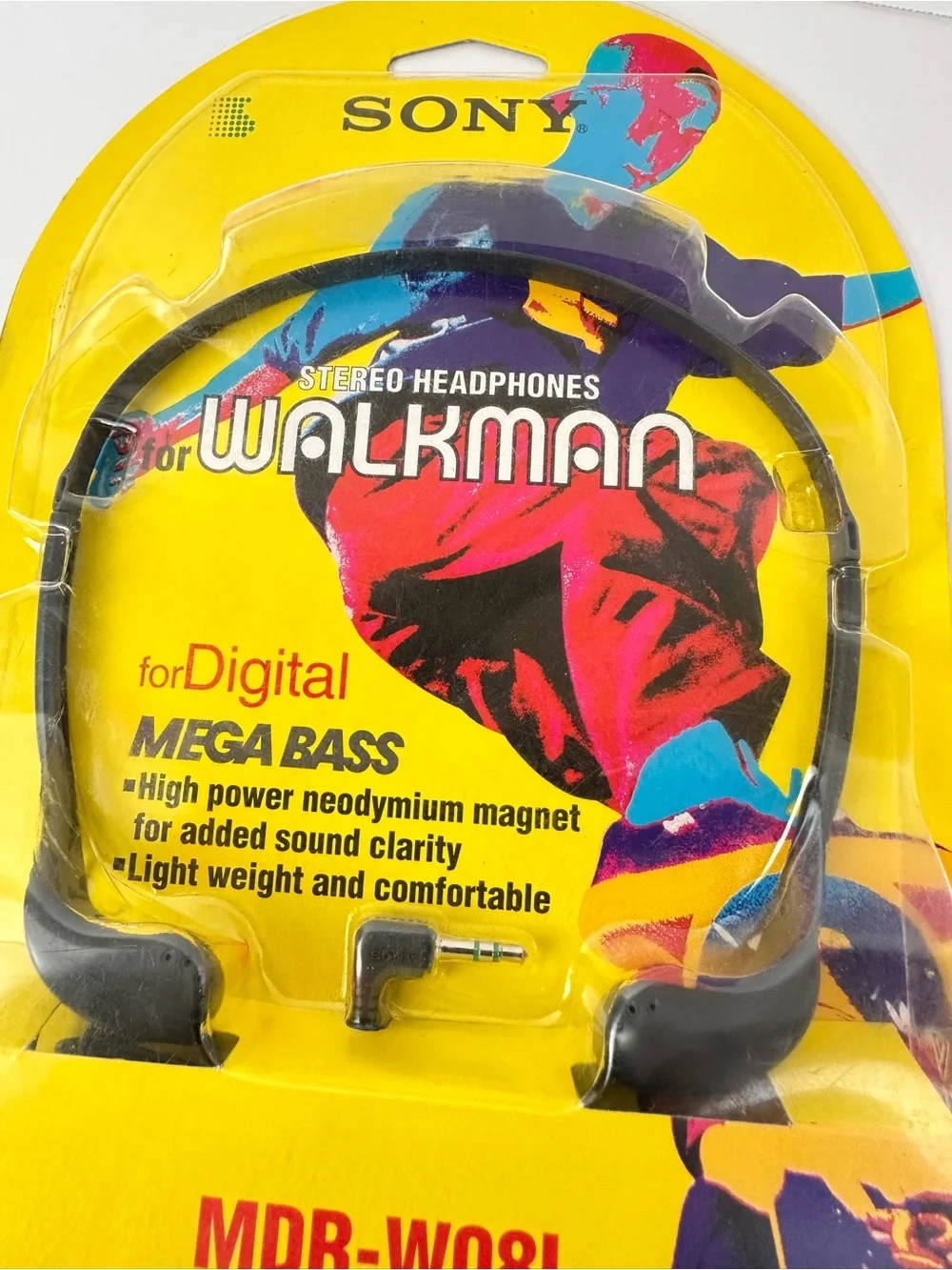 Stereo Headphones for WALKMAN SONY MDR-W08L 1995 Digital Mega Bass NEW Sealed
